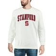 thumbnail image 3 of Men's Colosseum White Stanford Cardinal Arch & Logo Crew Neck Sweatshirt, 3 of 4