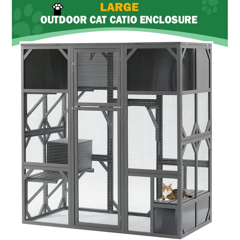 Cat cage outside of house cheap