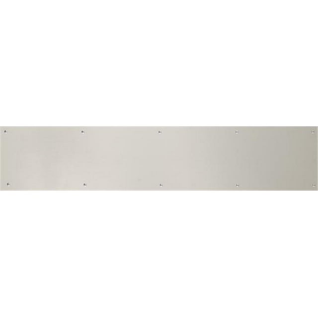 BRASS Accents A09-P0640-619MAG 6 in. x 40 in. Kick Plate Satin Nickel Magnetic Mount