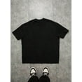 thumbnail image 4 of 【New Arrival】Unisex Loose Streetwear T-Shirt, Abstract Distorted Face Graphic Print Casual Short Sleeve, 4 of 10