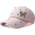 thumbnail image 5 of Bling Butterfly Bee Baseball Cap for Women,Shiny Studded Rhinestone Adjustable Sparkling Baseball Hat Shiny Baseball Cap, 5 of 5
