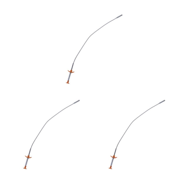 Speravity Colectores de pelo Flexibles de varios tamaños de acero Pick Up Garra de mano Herramienta de captura resistente al desgaste Suministros de baño Como se muestra 85cm 3piezas Speravity CBP070288
