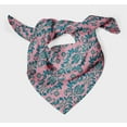 thumbnail image 3 of Bimba Pink Vector Design Damask Pure Silk Printed Head Bandanas Summer Neck Wrap Scarf 40 x 80 Inches, 3 of 6