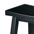 thumbnail image 2 of Winsome Satori Saddle Seat Counter Stool, 24", Black Finish, 2 of 8
