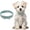 Light Blue, variant on Mumup Cute Dog Collar with Bling Rhinestone, Bling Dog Collar Adjustable Leather Diamond Sparkling Jewel Accessories Intended for Teacup/Cat/Small Medium Large Pet