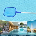 thumbnail image 7 of 16.5" Pool Leaf Skimmer Net with Adjustable Aluminum Poles 5 Sections 6" Deep Ultra Fine Mesh Netting Basket, Total Length 65 inches, Leaf Rake Net for Above Ground Pool, Spa & Hot Tub, 7 of 7