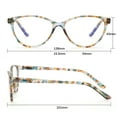 thumbnail image 5 of M+ Plano Blue Light Lens Injection Womens Frames, Linda, Crystal Tortoise, 54.0-15.5-145, with Case, 5 of 8