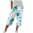 thumbnail image 1 of YDLCAFD Womens Color Pocket Straight Tube Loose Stretch Pants Color Contrast Pants, 1 of 5