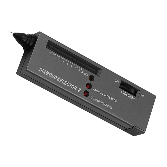 Pluma Probadora De Diamantes, Herramienta De Prueba LED De Alta Precisión, Herramienta De Examen De Probador De Gemas Sunnimix Bolígrafo probador de diamantes