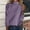 🔥 Purple, variant on Sentmoon Women Sweaters High Neck 90s Outfits for Women Oversized Solid Color Loose Breathable Long Sleeve Top Fall and Winter for Early Spring Weather M