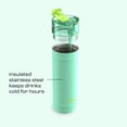 thumbnail image 6 of Bubba Water Bottle, 32 Oz, Stainless Steel, Vacuum Insulated Leakproof, DualSip 2-Way Lid, Tropical Eclipse, 6 of 10