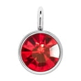 thumbnail image 1 of Birthstone Rhinestone Crystal Stainless Steel Silver Jewelry Making DIY Pendants Accessories Decorations Pendants for Birthday bright red, 1 of 5