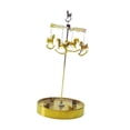 thumbnail image 4 of Candelabro giratorio BLESIY para centro de mesa acero inoxidable decoración para bodas Carrusel, 4 of 8