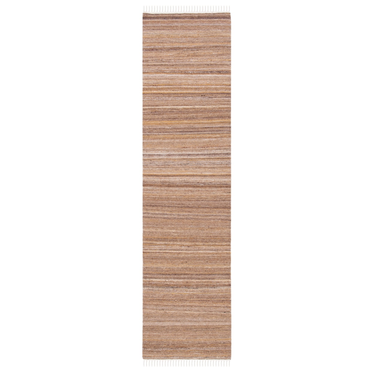 SAFAVIEH Kilim Russell Striped Area Rug, Beige/Yellow, 7' x 7' Round