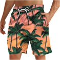 thumbnail image 2 of ZRGHAOYLQ Men Swim Trunks 2025 Summer Tropical Palm Tree Printed Beach Shorts Quick Dry Drawstring Hawaiian Swimming Shorts Big and Tall Holiday Boardshorts Swimwear, 2 of 4