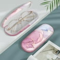 thumbnail image 5 of Fintie Hard Shell Eyeglasses Case Portable Protective Glasses Cover Eyeglass Holder Box with Cleaning Cloth for Men Women, Glittering Marble, 5 of 14