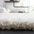 thumbnail image 4 of SAFAVIEH Fontana Shag Dallas Block Plush Runner Rug, Ivory/Grey, 2'3" x 8', 4 of 8