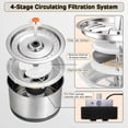 thumbnail image 4 of Fuente de agua Cat iPettie LED de acero inoxidable de 2,5 L, 4 of 7