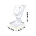 thumbnail image 3 of Wireless Charging Station under $5 kkbbma Multifunctional Foldable Wireless Charging For Android And IOS Smart Phones Watches Earphones 3-in-1 Magnetic 15W Wireless Fast Charger With, 3 of 7