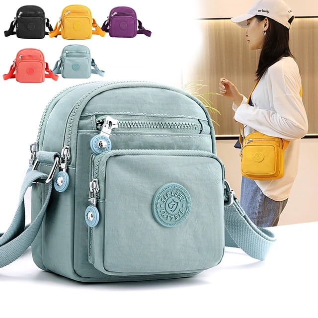 Xihbxyly Compras En Línea Nuevo Bolso de Hombro Tipo Bandolera de Nailon Gran Capacidad y Bolso de Nailon Multicompartimento