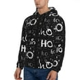 thumbnail image 3 of Goofa Ho-Ho-Ho 2 for Men's Hooded Sweatshirt - Lightweight Pullover Hoodie with Kangaroo Pocket, Perfect for Everyday Wear-4X-Large, 3 of 7