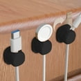 thumbnail image 3 of Data Cable Organizer | Self-Adhesive Cord Management Clips for Phone Charger & Desk Wires | Flexible Pvc & Silicone Holders for Home Office Organization | 3-Pack, 3 of 4