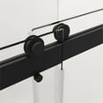 thumbnail image 4 of Clovis 76x72" Double Sliding Tempered Glass Shower Door in Matte Black/Clear, 4 of 5