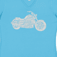 thumbnail image 4 of Inktastic Distressed Motorcycle Women's V-Neck T-Shirt, 4 of 5