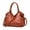 Brown, variant on Purses and Handbags Women Fashion Tote Bag Shoulder Bags Top Handle Satchel Purses Washed Synthetic Leather Handbag Four Seasons