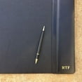 thumbnail image 5 of Black Leather 22 x 14 Side-Rail Desk Pad, 5 of 5