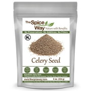 The Spice Way Celery Seeds - Middle Eastern, Asian, and American cuisine Spice Blend – All Natural – Resealable Pouch - 8 Oz.