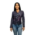 thumbnail image 4 of Trish Womens Leather Jacket (Violet), 4 of 7