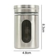 thumbnail image 6 of 3 Pack Rotating Lids Design Spice Dispenser Stainless Steel Spice Shaker Multi Function Cooking BBQ Pepper Salt Jar, 6 of 6