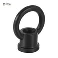 thumbnail image 3 of Unique Bargains 15kg Load 29x35mm M10 Thread Ring Shape Female Loop Eye Nut Black 2 Pack, 3 of 5