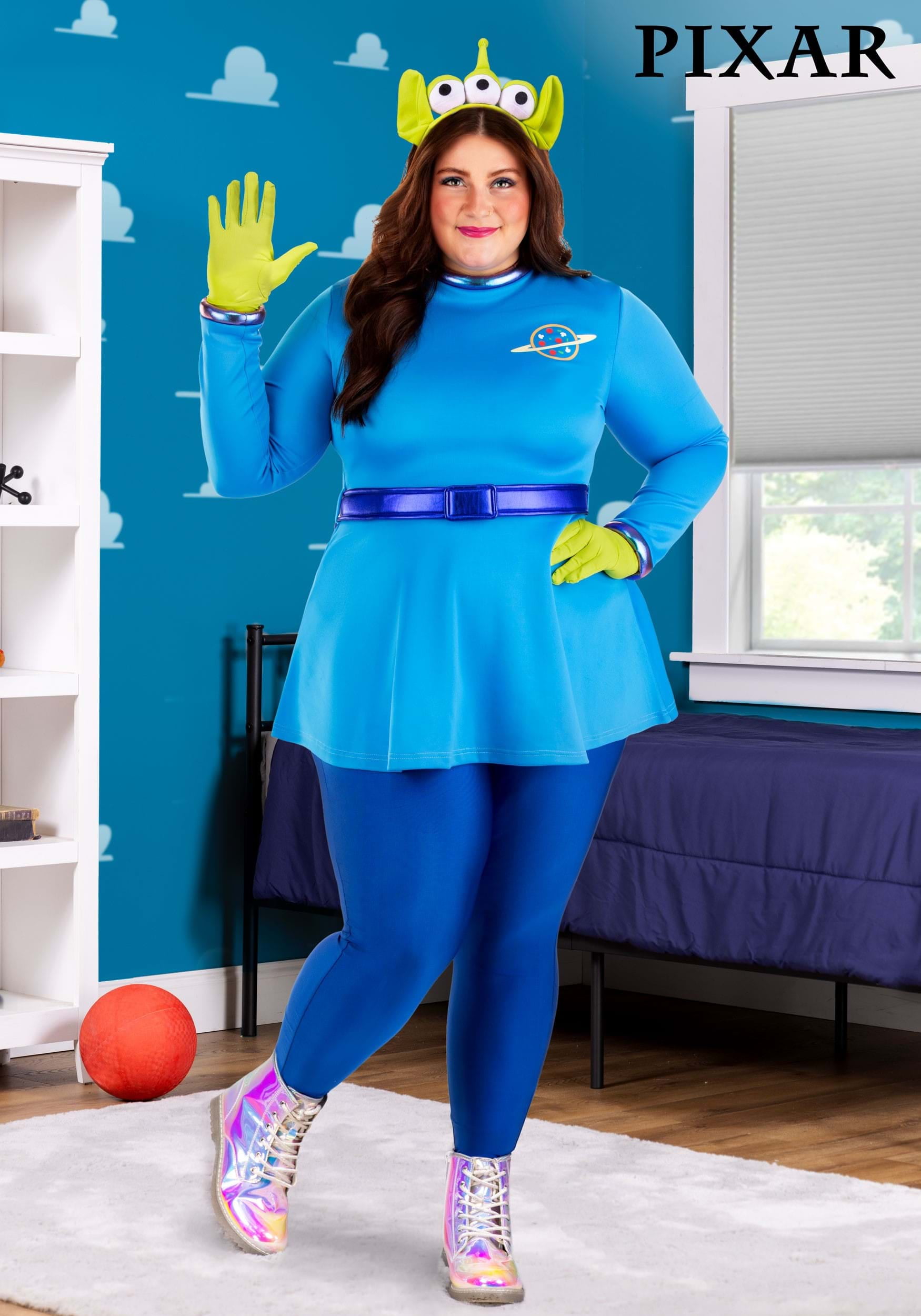 Plus Size Disney and Pixar Toy Story Alien Costume Walmart
