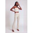thumbnail image 2 of Women's Striped Rib Knit Fold Over Pants, 2 of 4