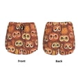 thumbnail image 3 of Balery Brown Owl Pantalones cortos deportivos para mujer con forro y dos bolsillos, elásticos, para entrenamiento, gimnasio, yoga-Large, 3 of 7