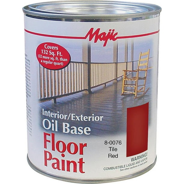Minimalist Exterior Floor Tile Paint with Simple Decor