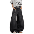 thumbnail image 5 of Mrmall Mens Baggy Jeans Y2K Loose Fit Y2K Vintage Barrel Denim Jeans for Men Wide Leg Jeans Streetwear, 5 of 6
