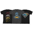 thumbnail image 1 of DC Comics Heroes 3 Pack Kids T-Shirts, 1 of 2