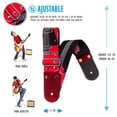 thumbnail image 2 of Correa para guitarra Strap o Tahali para guitarra acústica, bajo eléctrico, guitarra eléctrica Kidam  Guitarra Rojo, 2 of 5