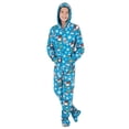 thumbnail image 4 of Footed Pajamas - Winter Wonderland Kids Hoodie Fleece One Piece - Kids - XSmall (Fits 3'10 - 4'1"), 4 of 5