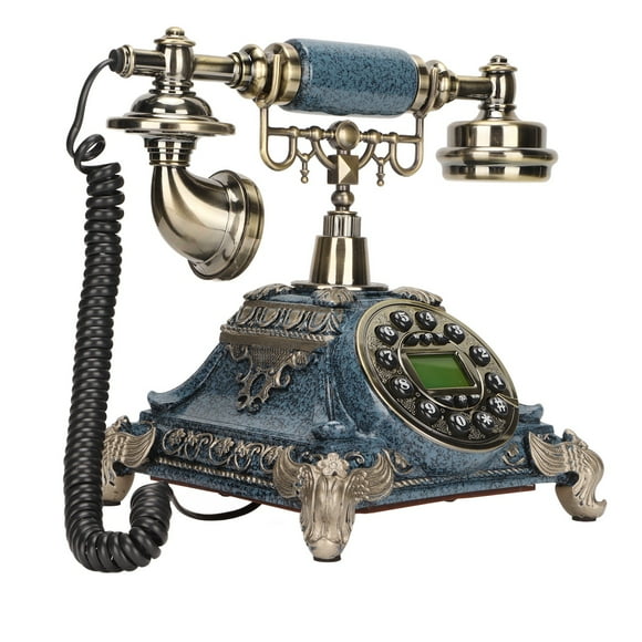 Antique Telephone, Display FSK DTMF Date Clock Hands Free Call Multifunctional Desktop Retro Phone For Office For Home For Hotel