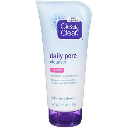 Clean & Clear Daily Pore Cleanser Oil Free w/ Gentle Micro-Scrubbers, 5.5oz