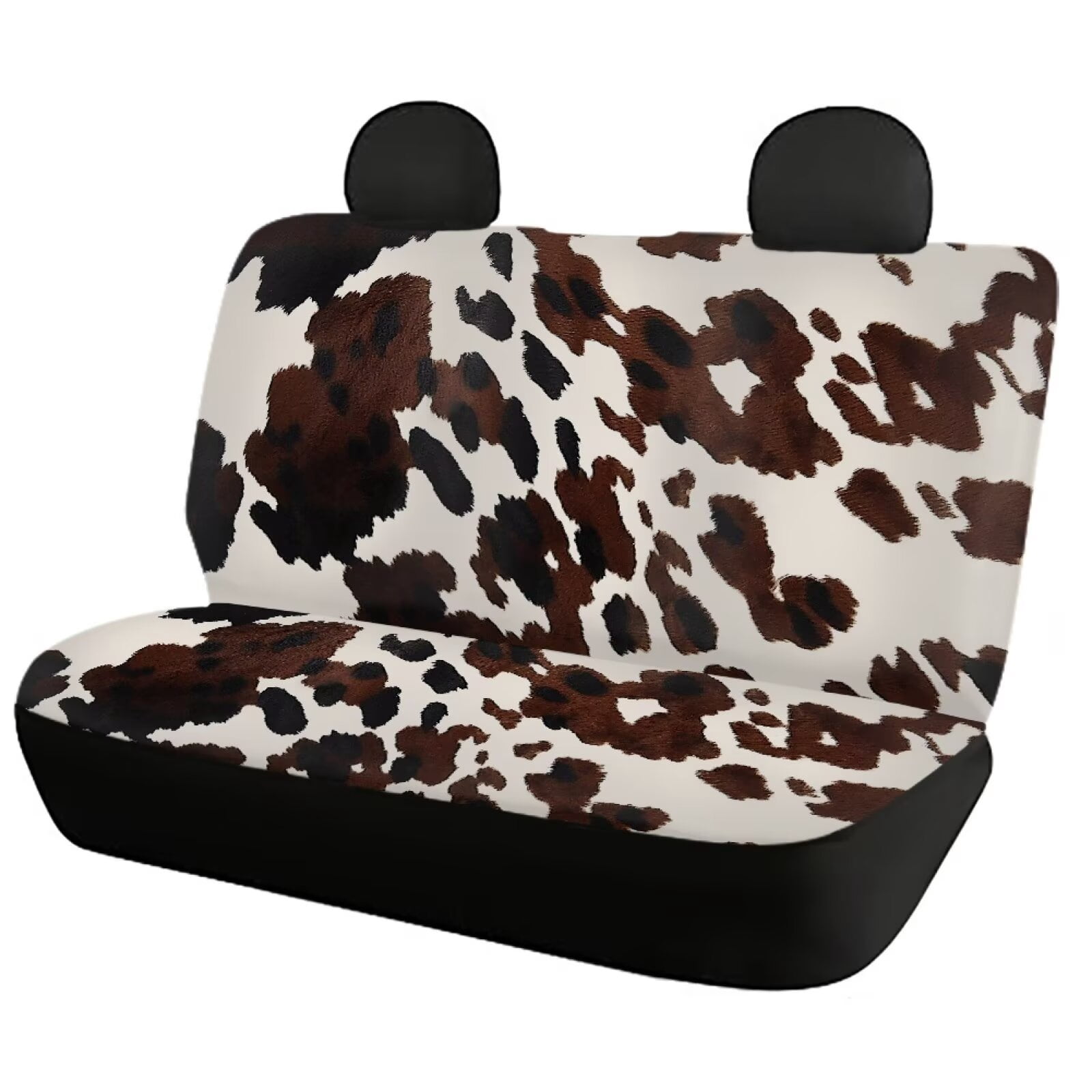 Pzuqiu Brown Cow Car Seat Covers Full Set Lightweight Front and Rear Seat Cover Set Breathable Car Seat Covers Front Seats Back Seats Easy to Install Universal Fit Most Cars Sedans Trucks