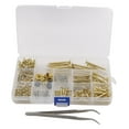 thumbnail image 3 of tamizeot 262 Pcs Kit de Vis de Guitare Ensemble de Réparation de Guitare Vis pour Pickguard Guitare Basse Doré 17x10x2cm, 3 of 6