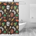 thumbnail image 2 of Coolnut Ball Sports Gamepad Shower Curtain Bathroom Decor Watercolor Shower Curtain Sets Fabric Cloth Bathroom Curtains with Hooks 60x72 Inch, 2 of 6