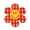 Tartan - Red, variant on 20pcs Flower Happy Face Charms Acrylic Big Pendants 55mm for Keychain Jewelry-Tartan - Lilac