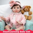 thumbnail image 4 of Muñeca Reborn EKOKIZ Ariel de 22 cm con ropa y accesorios de juguete, 4 of 7