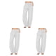 thumbnail image 3 of Pantalones sueltos para mujer Qarigey Tiempo libre Blanco M, 3 of 6